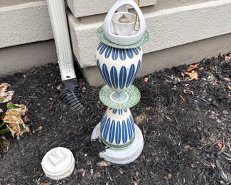 decorative ceramic garden totem