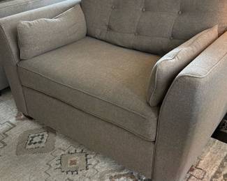 cozy, oversized chair-and-a-half