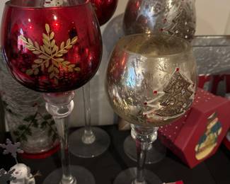 Christmas glassware