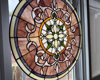 hanging stained glass design window