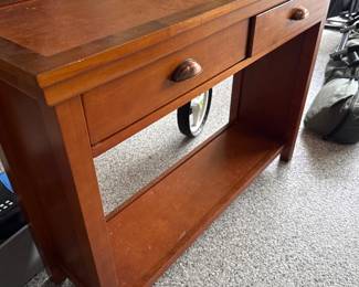traditional wooden console table