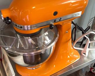 orange KitchenAid Artisan Series 5-Quart Stand Mixer