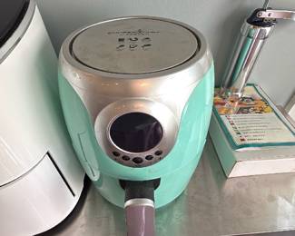 teal Copper Chef 2 Qt Power Air Fryer