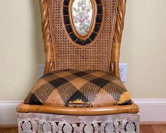 Mackenzie Childs Woven Chair