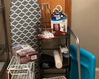 Ironing Board, Storage Shelves and Household Organizers