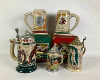 Budweiser and German Beer Steins