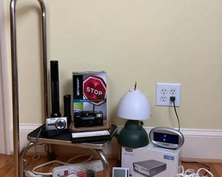 Step Stool, Electronics, External Hard Drive and Accessories