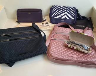 Coach and Vera Bradley Handbags, Wallet and Eyeglasses