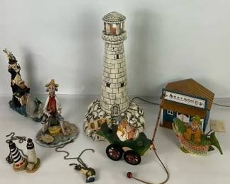 Lighthouse Figurines and Nautical Decor