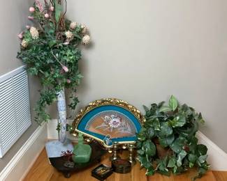 Asian Fan Art, Artificial Plants and Home Accessories