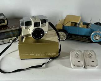 Vintage Revere Camera, Electronics and Model Car
