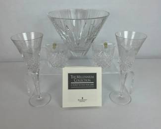 Waterford Crystal Millennium Stemware, Tumblers and Bowl