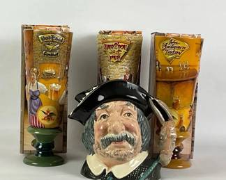 Royal Doulton Character Jug and Tavern Beer Steins