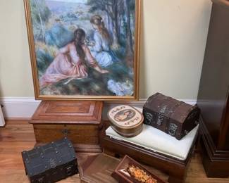 Framed Art, Wooden Keepsake Boxes and Decorative Chests