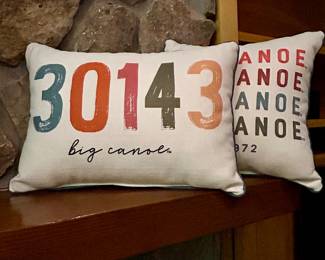 Big Canoe decorative pillows