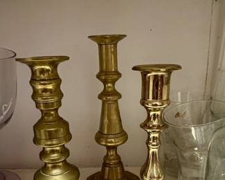 Brass candlesticks