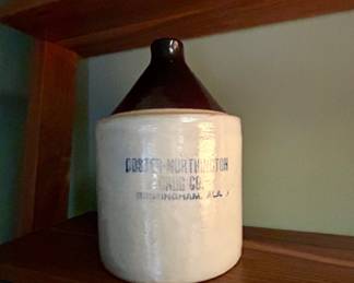 Vintage two-tone stoneware jug