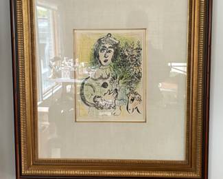 Framed Chagall print