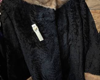 sheep fur coat, with the sensor still attached, oops!!