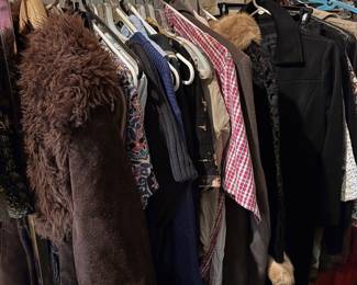 vintage and modern clothes