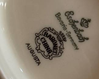 label on china set