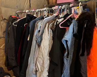 vintage and modern clothes