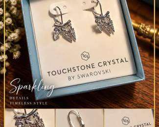 Brilho Atemporal  Brincos Swarovski em Destaque