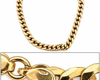 Colar de Ouro 10K com Detalhe do Fecho