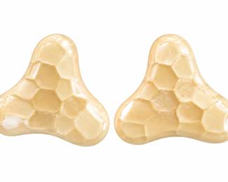 Pecas Triplobadas de Ceramica Bege Glossy