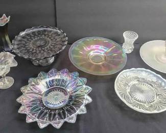 BE123Vintage Carnival Glass And More