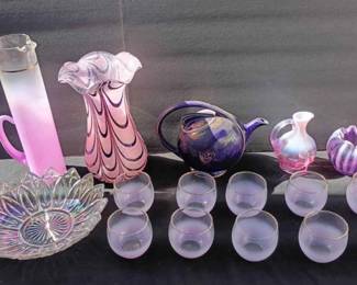 BE149Vintage Purple Glass Kitchenware