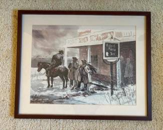 151 framedwesternsceneprint