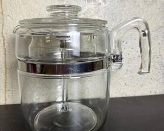 203 vintagepyrexglasscoffeepercolator