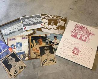 314 vintageredsoxbaseballephemeraandscr