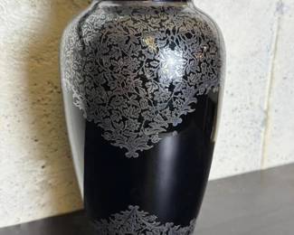 183 artdecoblackglasswithsilveroverlay