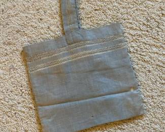 163 vintagelinenhangingpouch
