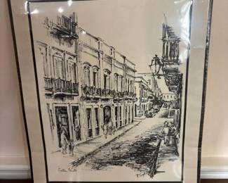 085 14x17callecristostreetsceneartprin