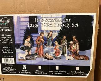 Large Outdoor Nativity - 4 Boxes