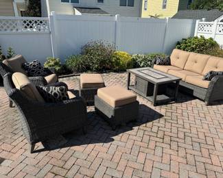 Heavy Duty Gray Wicker Outdoor Patio Furniture