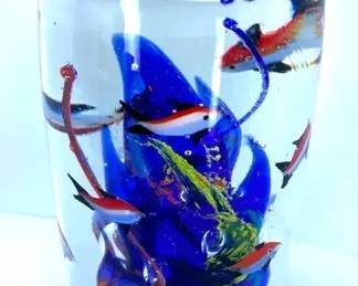 Murano Style Ocean Paper Weight