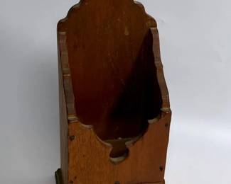 BenchMade Primitive Wooden WallMounted Pipe and Candle Box