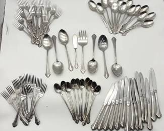 Marquette Stainless by Oneida Silver Flatware 75 pc