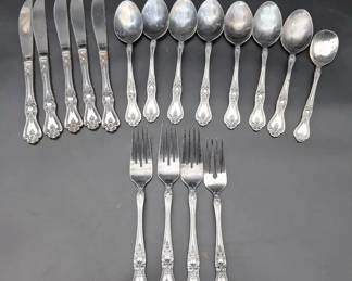 Vintage Rogers Co Stainless Steel Cutlery Set A