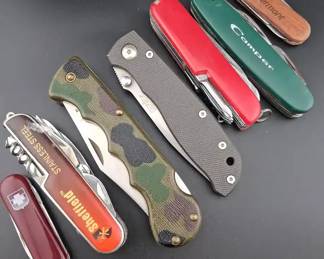 Knife Assortment Multi Tools Pocket Knives