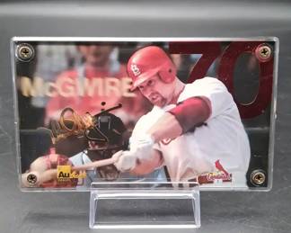 Limited Edition Authentic Images Mark McGwire 70 Home Run Card
