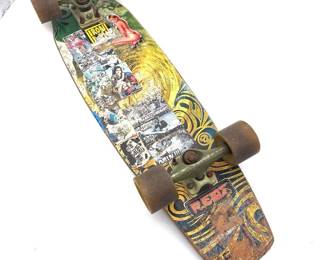 Vintage Graphic Cruiser Skateboard Tensor Trucks Abec 11 66mm Flywheels