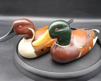 A America Inc Handpainted mallard duck decoys