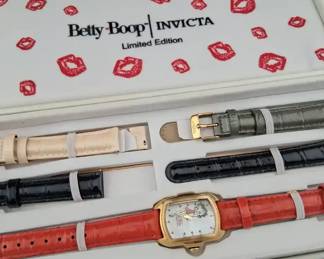 Betty Boop Invicta Character Collection Limited Edition Watch Boxed Set