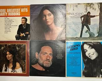 6 Vinyl Country Records