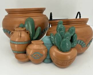 Set Of 6 Vintage Burwood Southwest Wall Decor